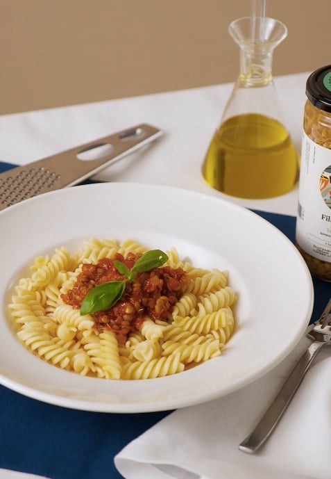 Bolonez Makarna (Filizlendirilmiş Fermente Mercimek ile)