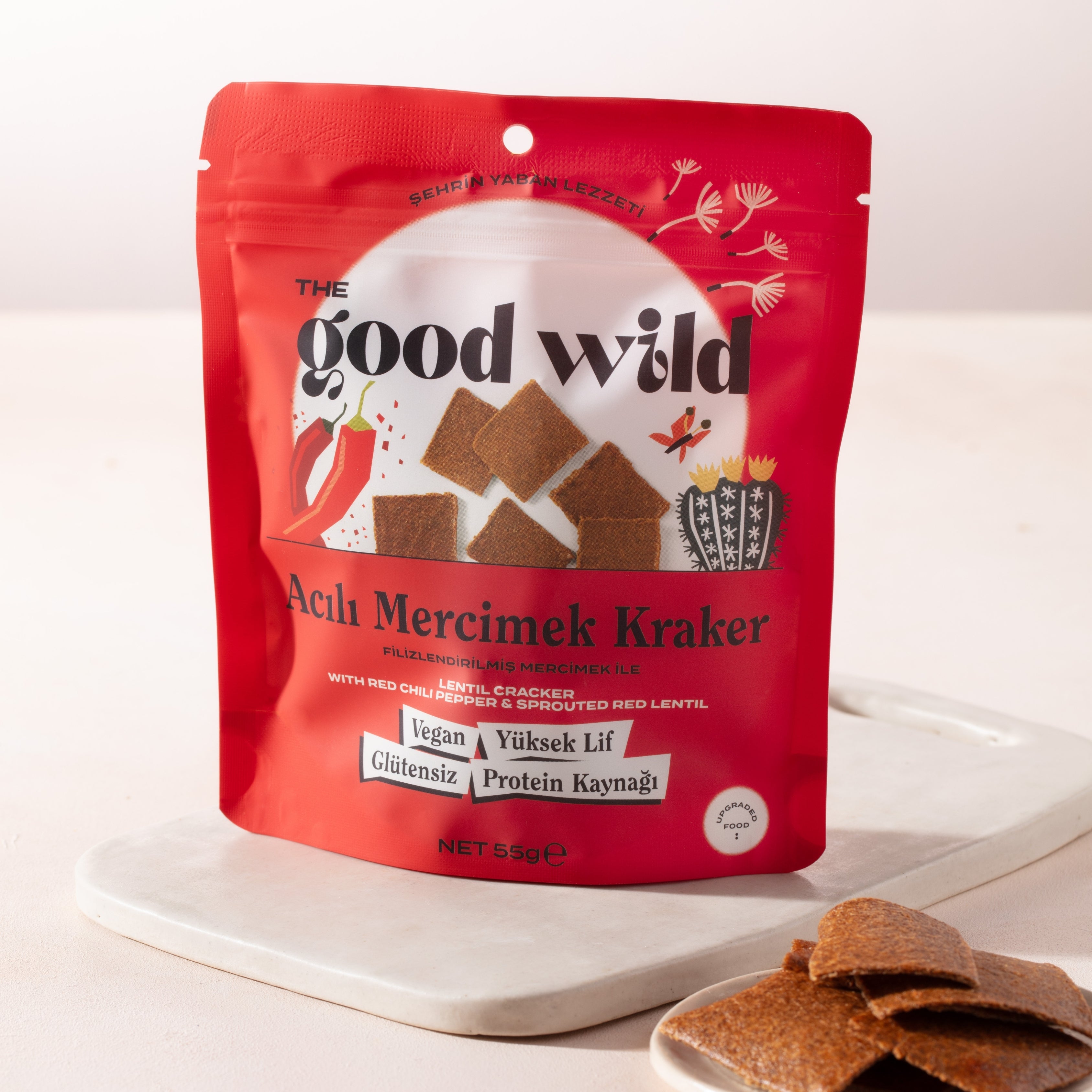 Acılı Mercimek Kraker
