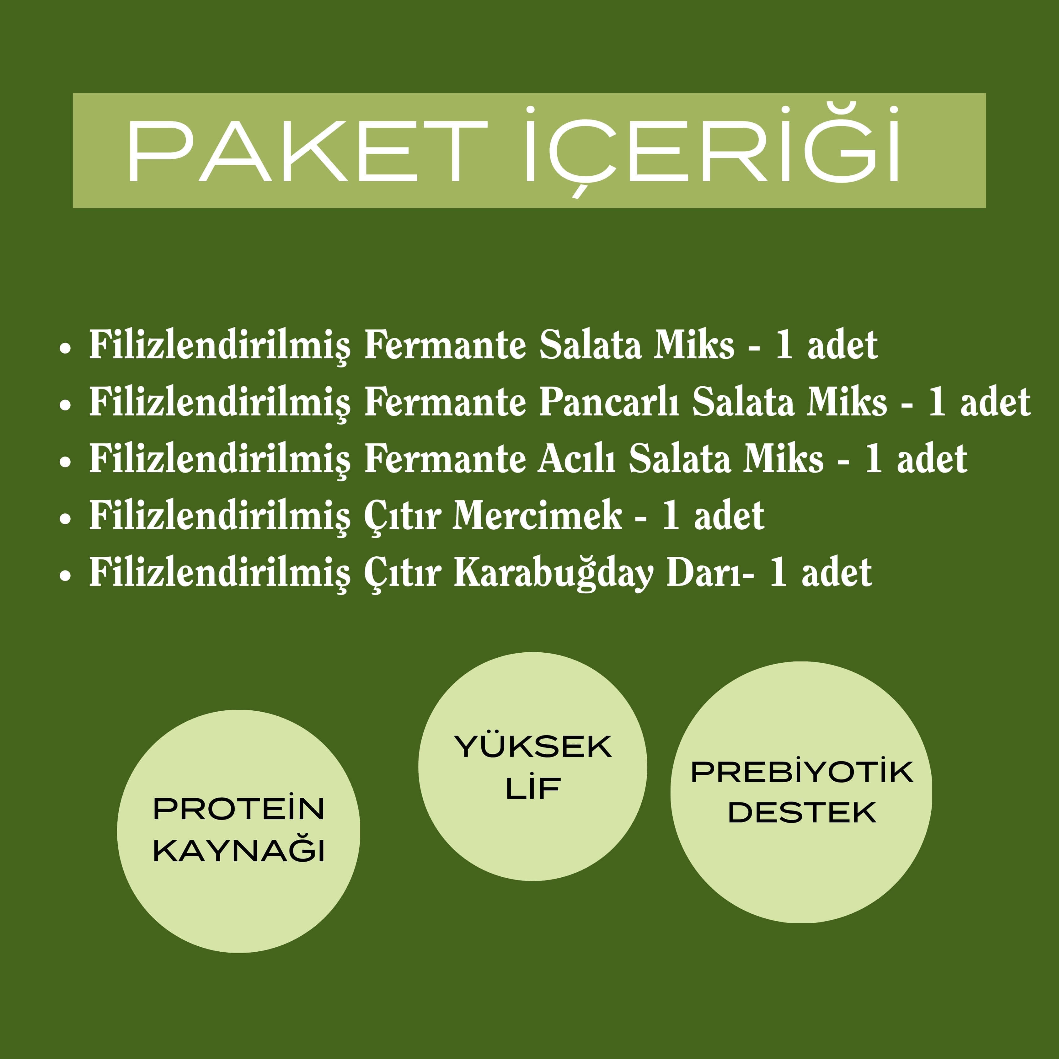 FAVORİ BEŞLİ SALATA PAKETİ