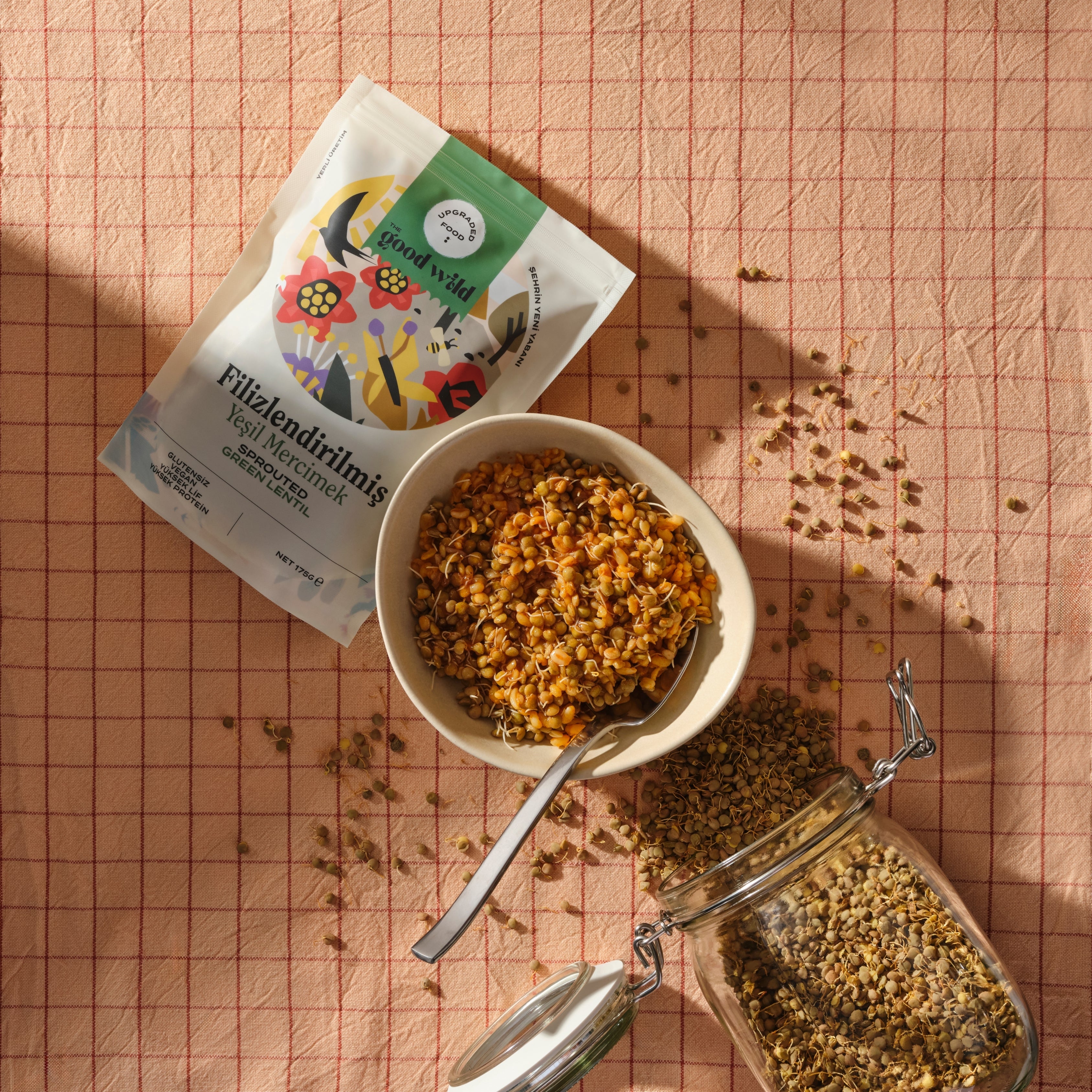 Filizlendirilmiş Yeşil Mercimek