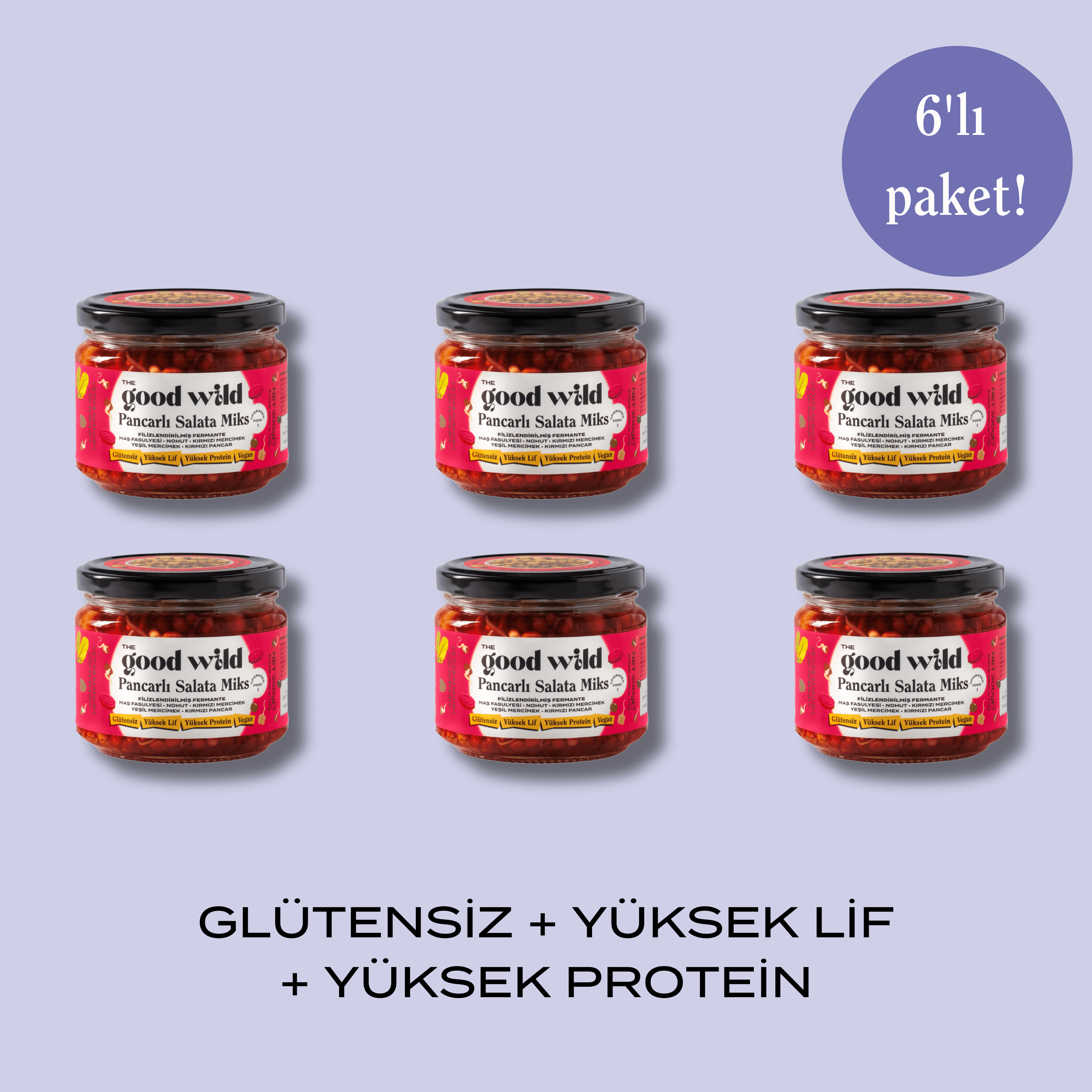 Fermante Pancarlı Salata Miks 6'lı Paket