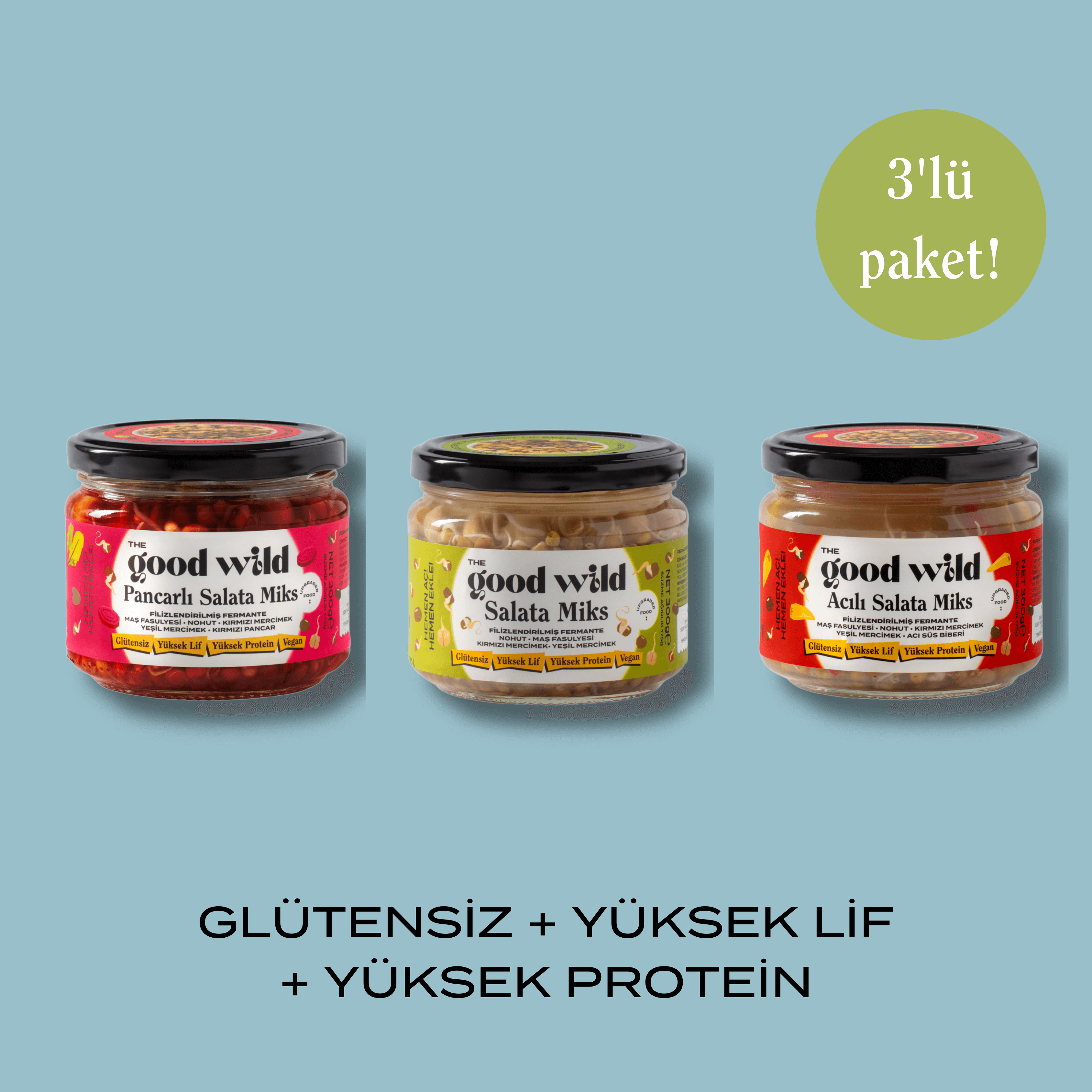 Fermante Salata Miks Karma 3'lü Paket