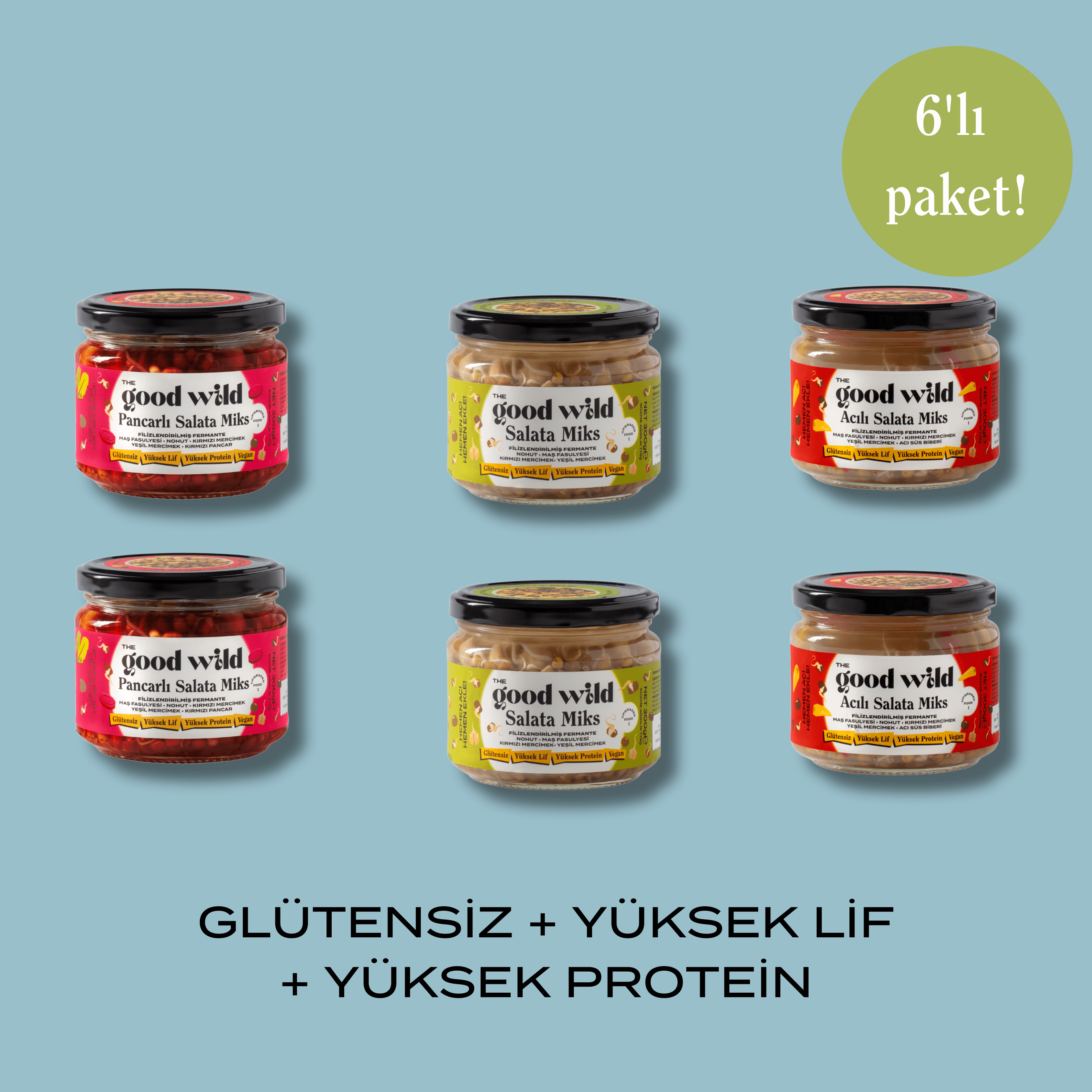 Fermante Salata Miks Karma 6'lı Paket