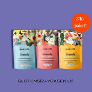 Glütensiz, Şeker Ilavesiz Granola 3'lü Avantaj Paketi