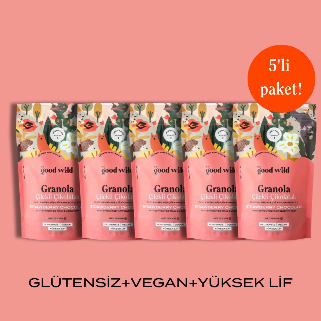 Granola Çilekli Çikolatalı 5'li Süper Paket