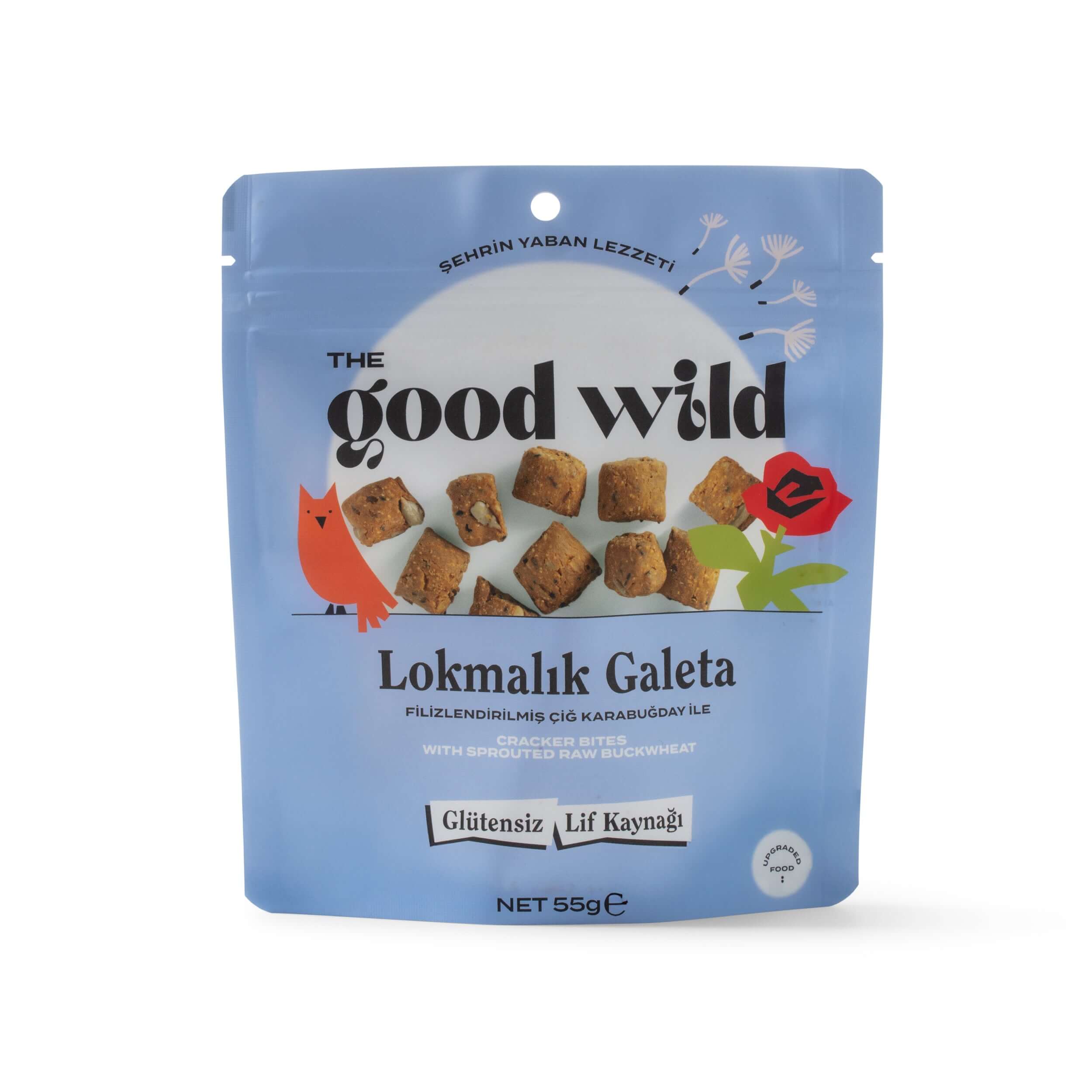 Lokmalık Galeta pratik atıştırmalık, glütensiz, besleyici ve lif kaynağı içerir.