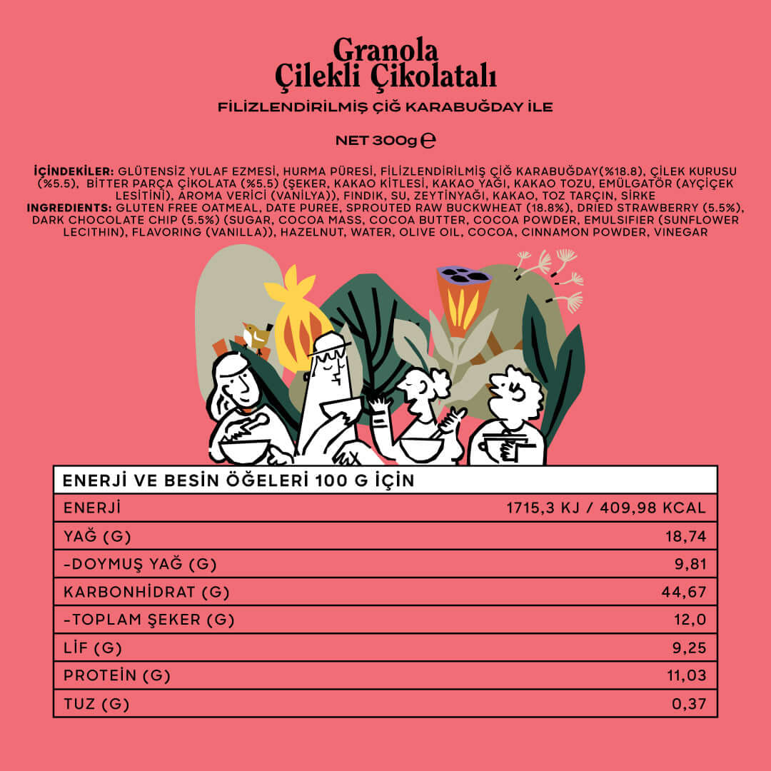 Çilekli Çikolatalı Granola – TheGoodWild