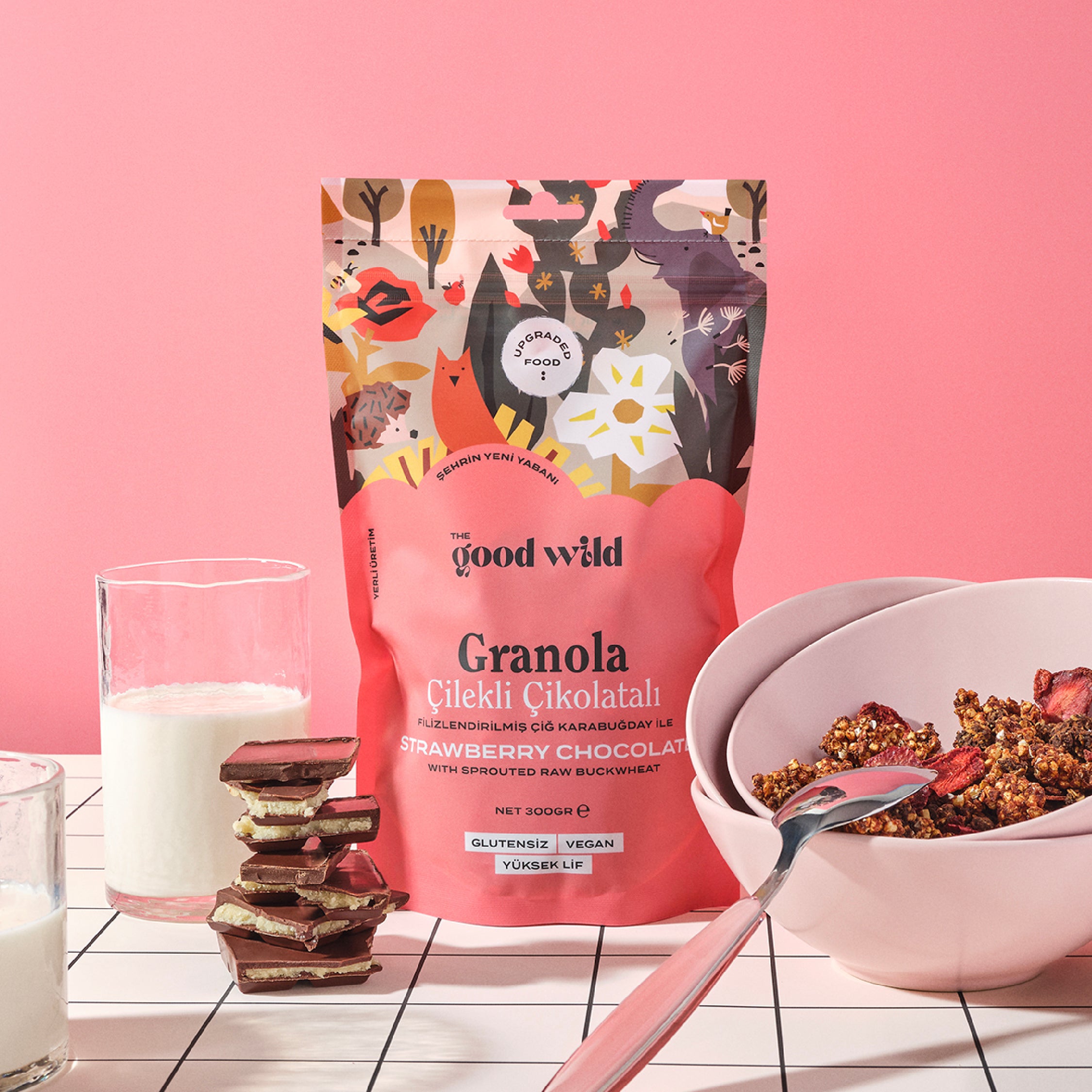 Granola Çilekli Çikolatalı 3'lü Avantaj Paketi