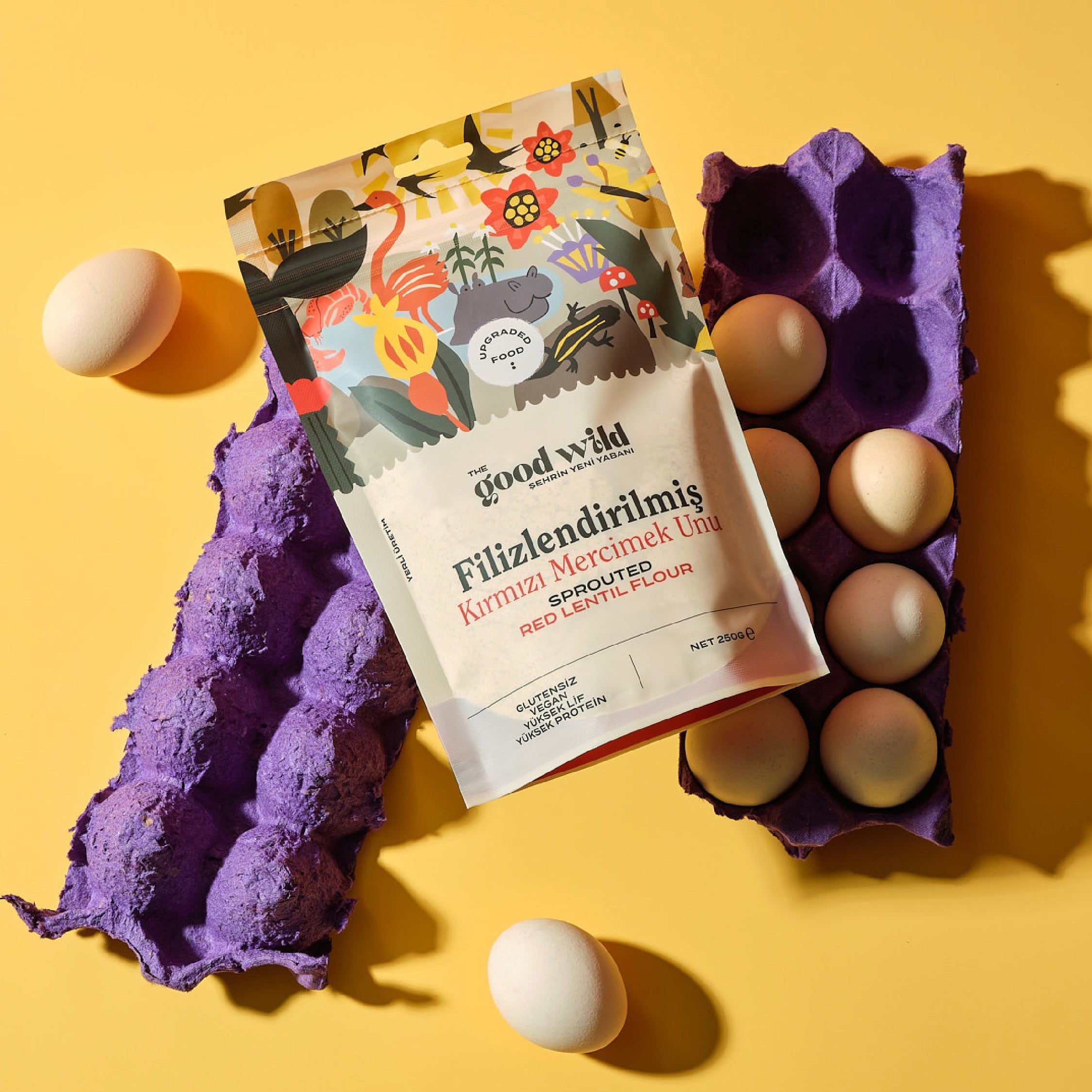 Glütensiz Filizlendirilmiş Kırmızı Mercimek Unu